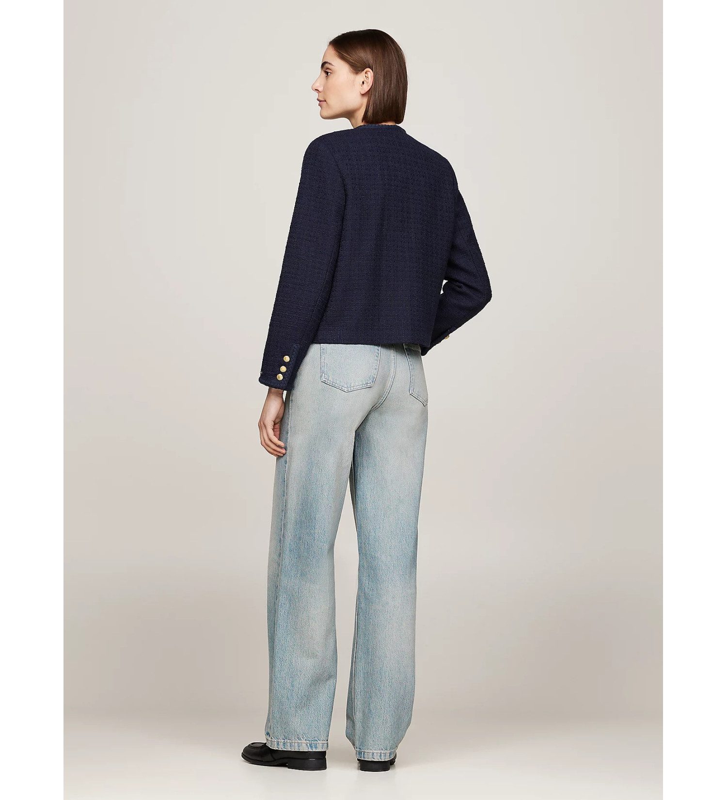 TOMMY HILFIGER Mix crew neck jacket